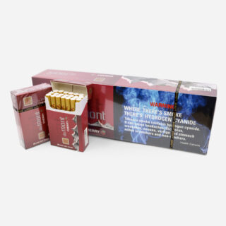 DuMont Cherry - Cigarillos (20 Cigs per pack)(10 Packs Per carton - 200 Cigarillos) (50 cartons per case)